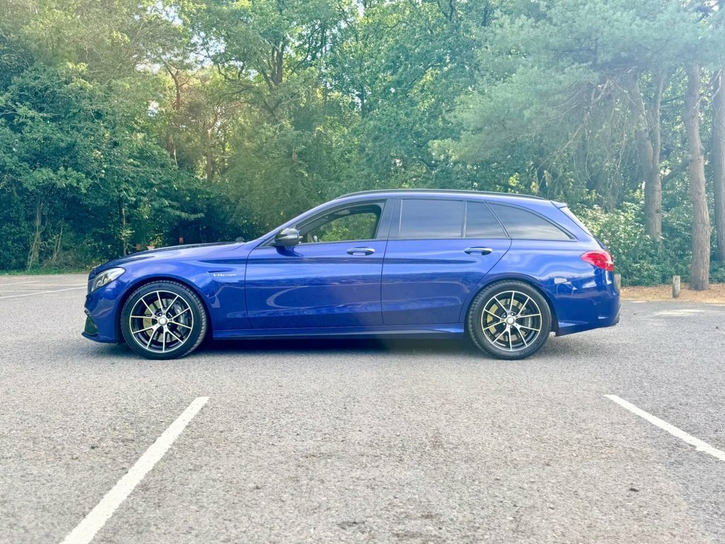 Mercedes-Benz C Class 63 Amg 4.0 V8 Biturbo Amg Premium Estate Pet SA66HCU Blue #3