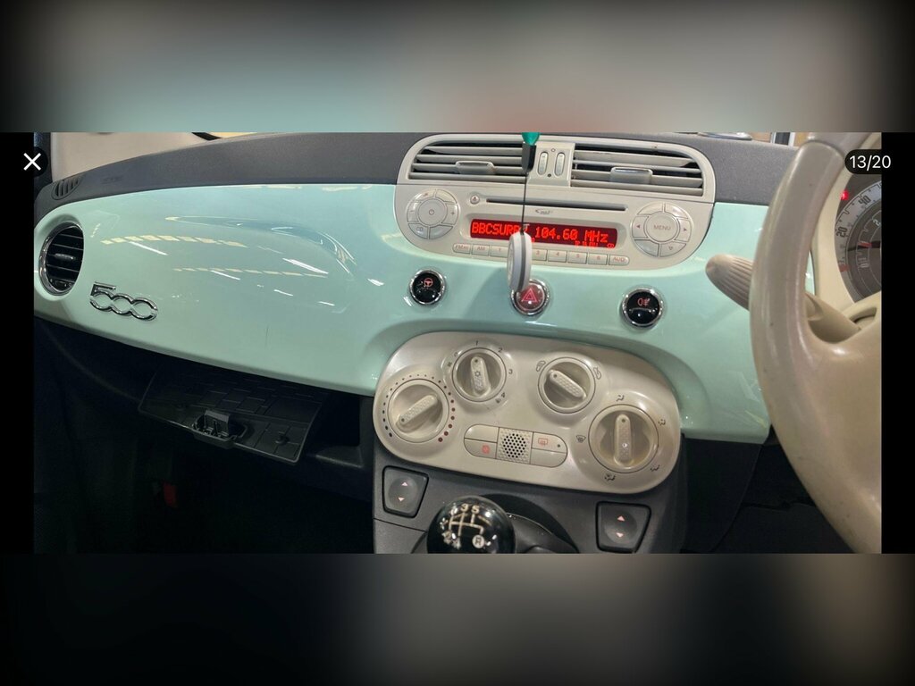 Fiat 500 Hatchback Cult 2014 Green #14