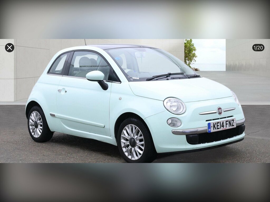 Fiat 500 1.2 Lounge Euro 6 Ss Green