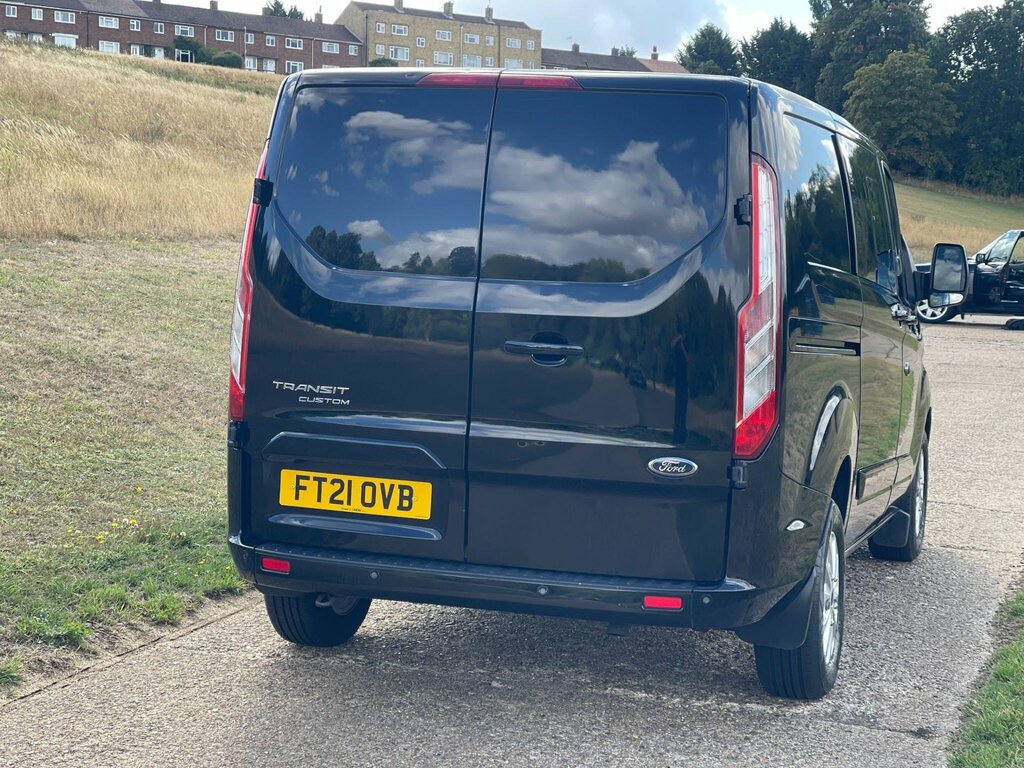 Ford Transit Custom 2.0 300 Ecoblue Limited Crew Van L1 H1 Euro 6 FT21OVB Black #4