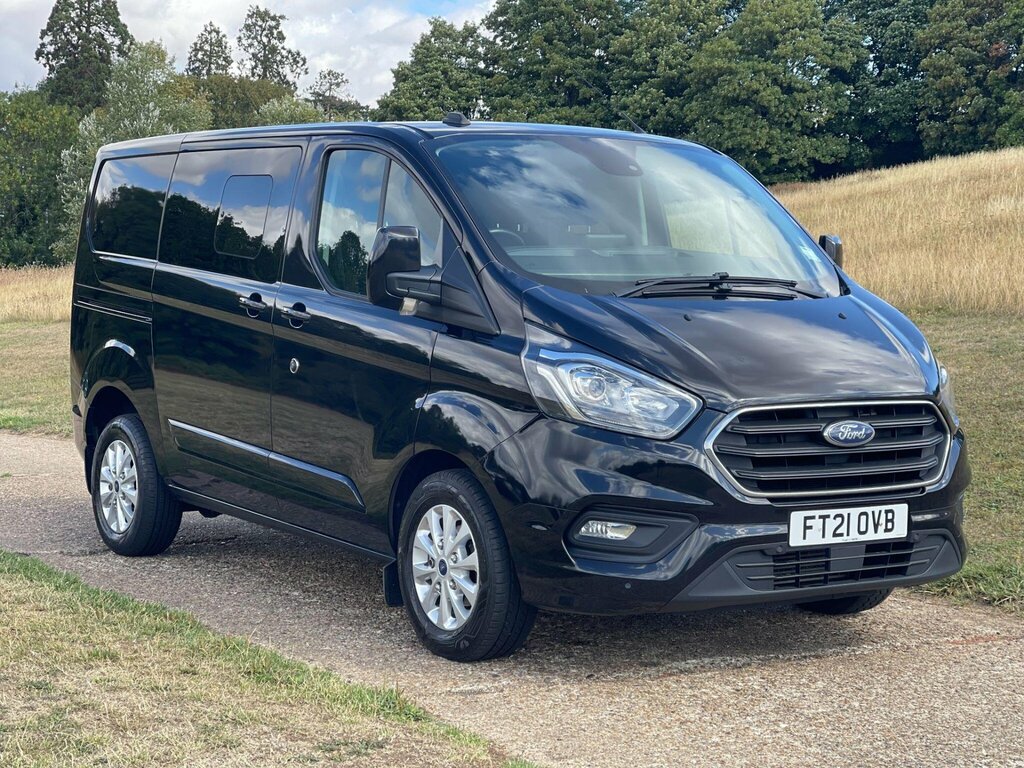 Ford Transit Custom 2.0 300 Ecoblue Limited Crew Van L1 H1 Euro 6 FT21OVB Black #2