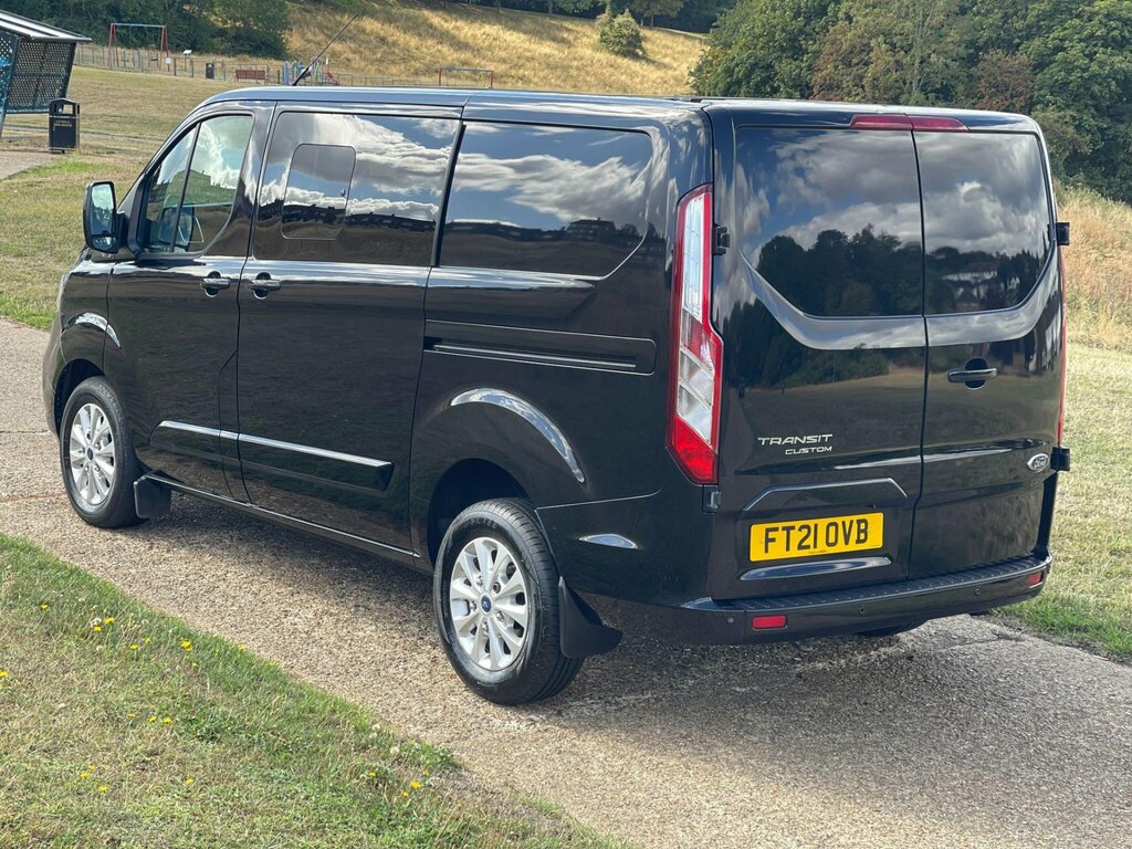 Ford Transit Custom 2.0 300 Ecoblue Limited Crew Van L1 H1 Euro 6 FT21OVB Black #6