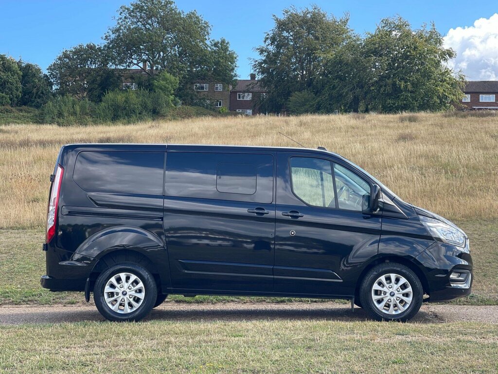 Ford Transit Custom 2.0 300 Ecoblue Limited Crew Van L1 H1 Euro 6 FT21OVB Black #3