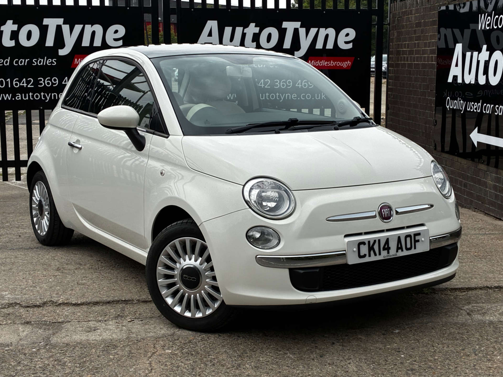 Fiat 500 Lounge Hatchback Dualogic Euro 6 Ss White