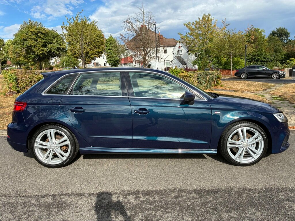 Audi A3 2.0 Tfsi S Line Sportback S Tronic Euro 6 Ss Blue #4