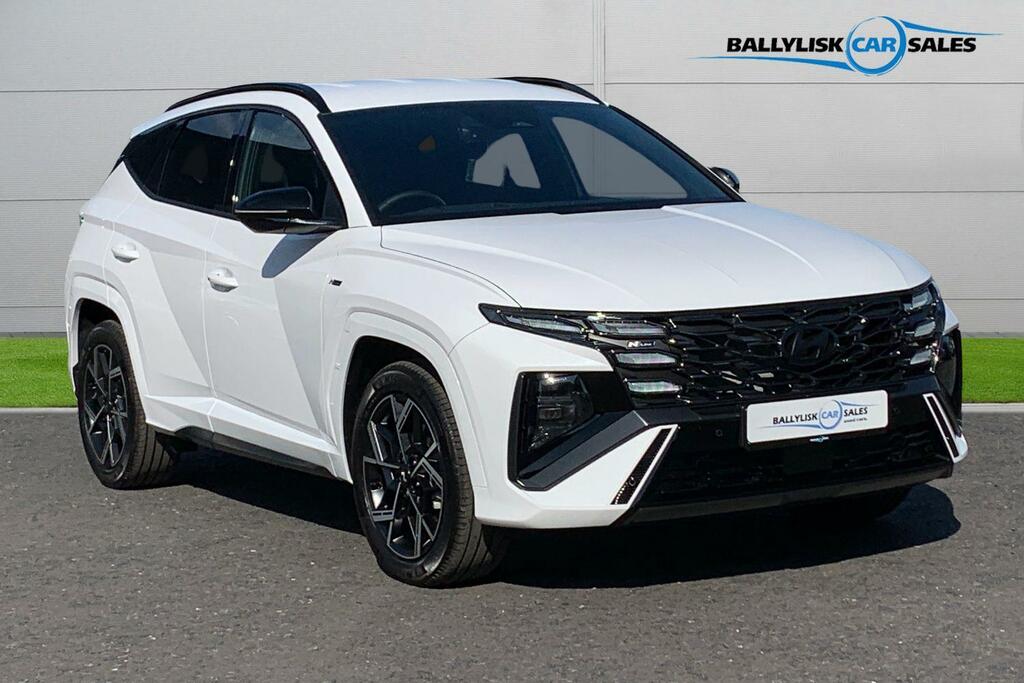 Hyundai Tucson 1.6T Fhev 239Ps N Line Edition In White With Only White