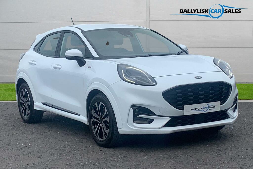 Ford Puma 1.0T 125Ps St-line In White With 27K White