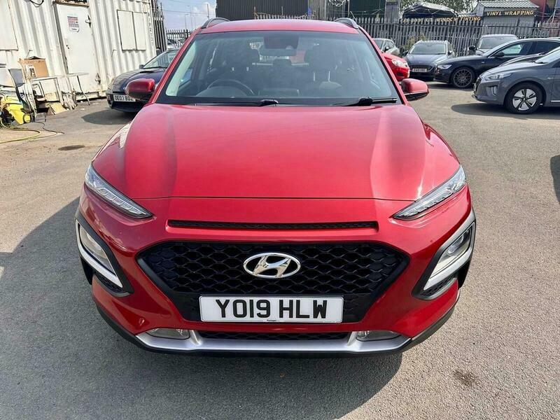Hyundai Kona 1.0 T-gdi Blue Drive YO19HLW Red #2