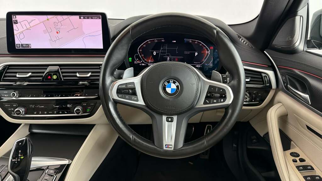 BMW 5 Series 2.0 520D Mht M Sport Touring Hybrid Ste YG22YFK Black #5