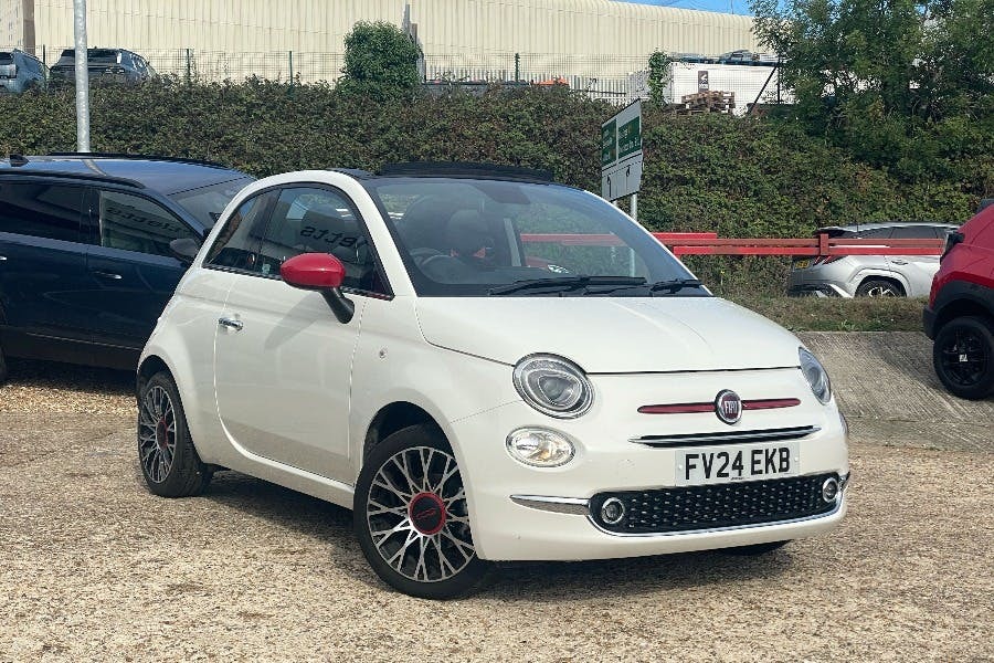 Fiat 500C 1.0 Mhev Red Convertible Ss White