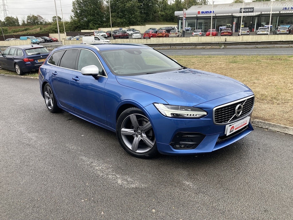 Volvo V90 D4 R-design Blue