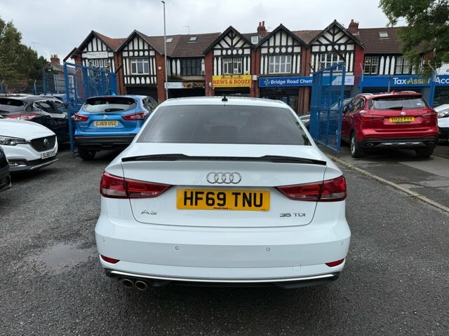 Audi A3 2019 2.0 Tdi 35 Sport Saloon S Tronic E HF69TNU White #4