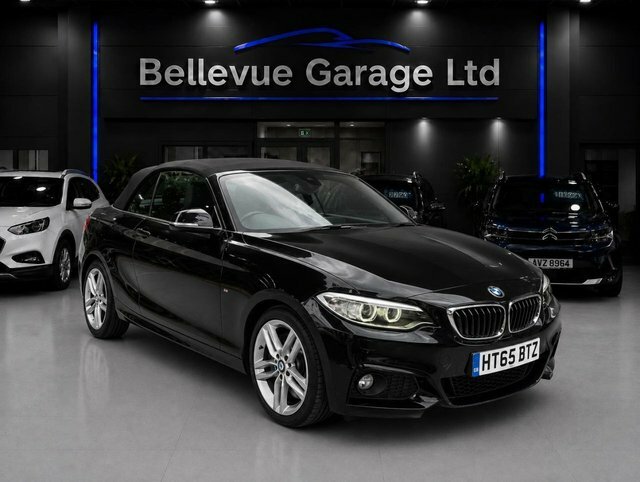 BMW 2 Series 2.0 220D M Sport Convertible Eur Black
