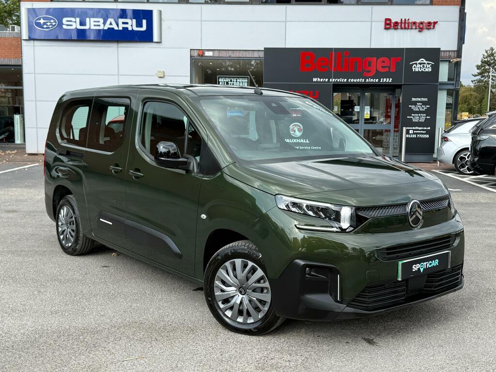 Citroen e-Berlingo 52Kwh Plus XL Mpv 11Kw Charger Green