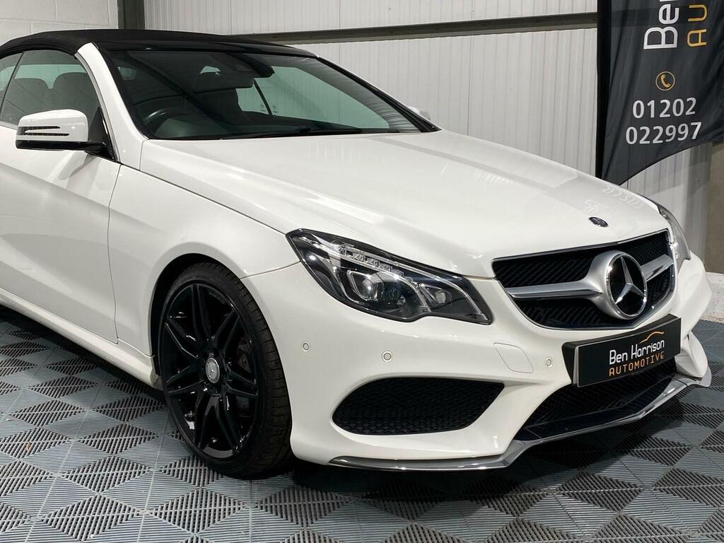 Mercedes-Benz E Class Convertible 3.0 E350d V6 Bluetec Amg Line Premium White #5