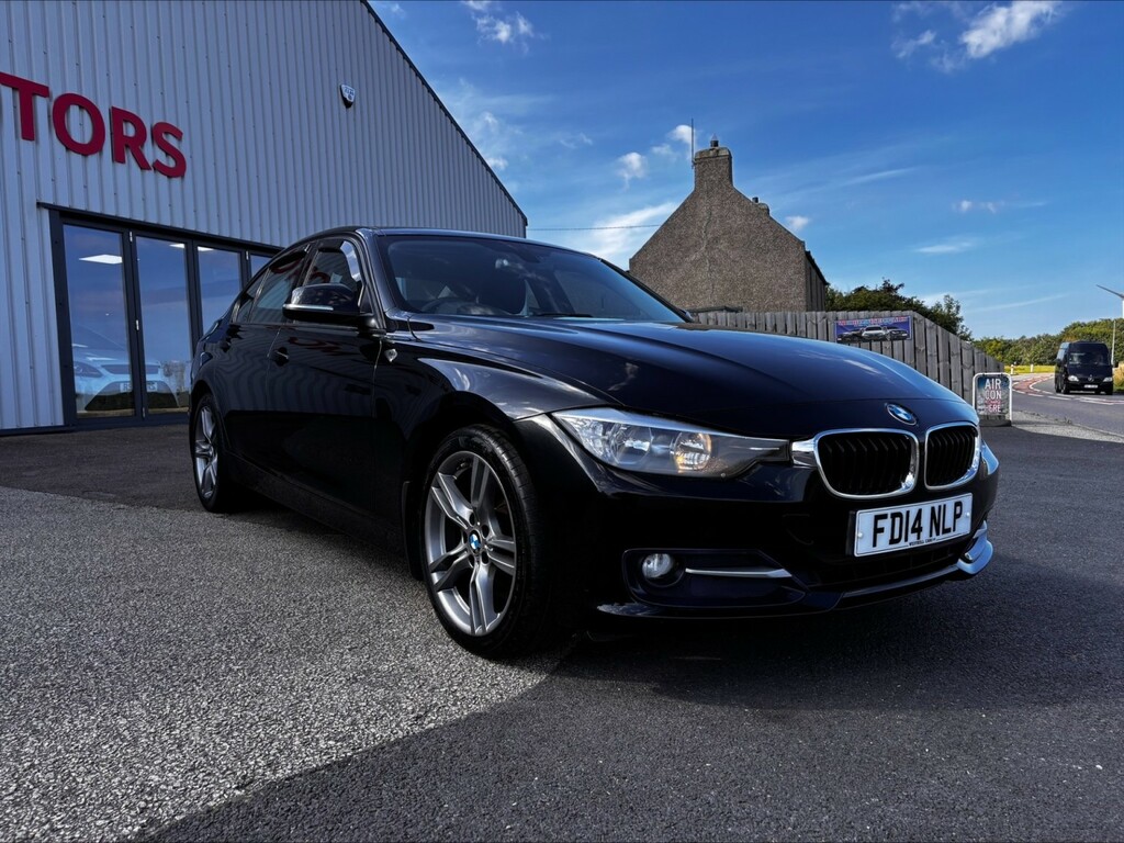 BMW 3 Series Saloon 2.0 318D Sport Saloon 2014 FD14NLP Black #2