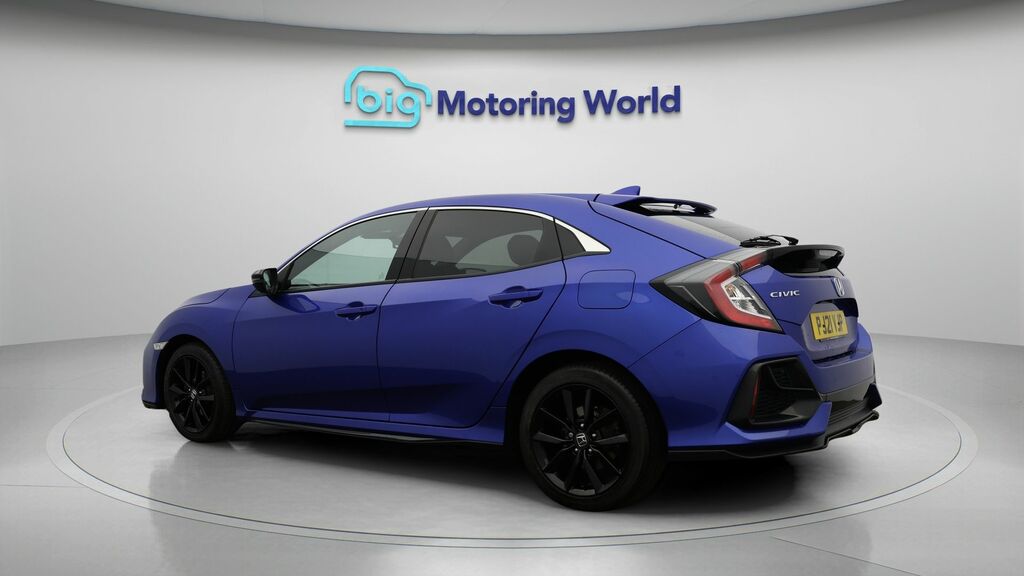 Honda Civic Ex Blue #5