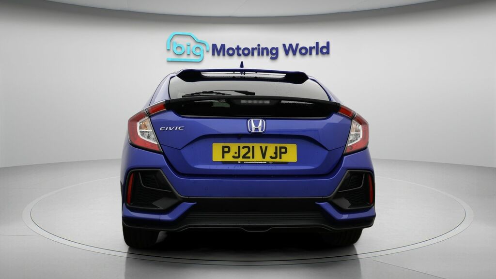 Honda Civic Ex Blue #6