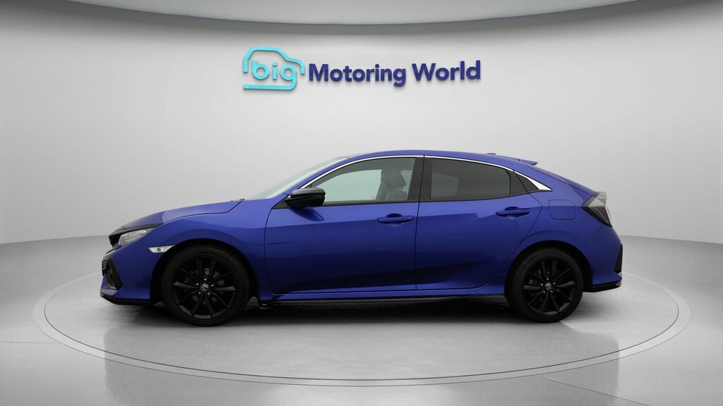 Honda Civic Ex Blue #4
