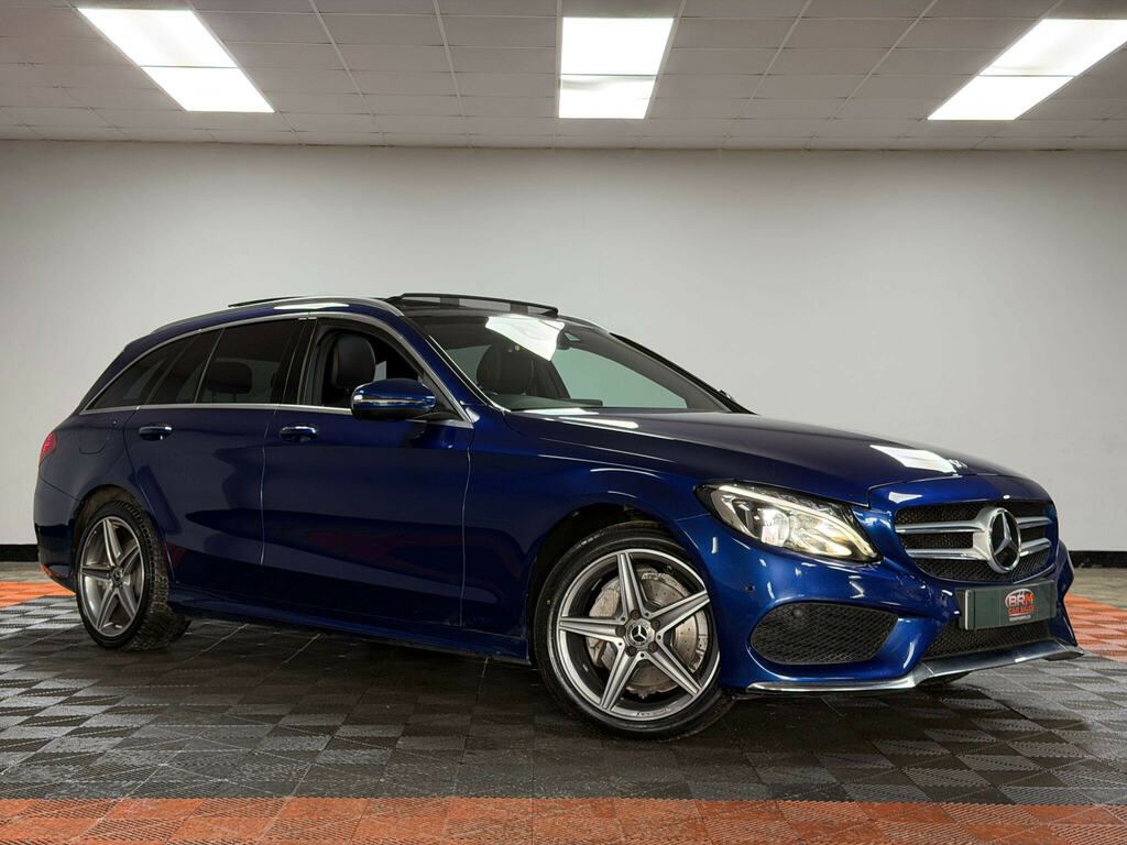 Mercedes-Benz C Class 2.1 C220d Amg Line Premium Plus Estate Diese Blue