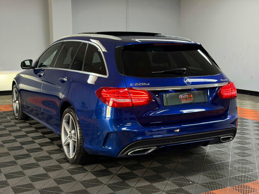 Mercedes-Benz C Class 2.1 C220d Amg Line Premium Plus Estate Diese SF18VGJ Blue #4