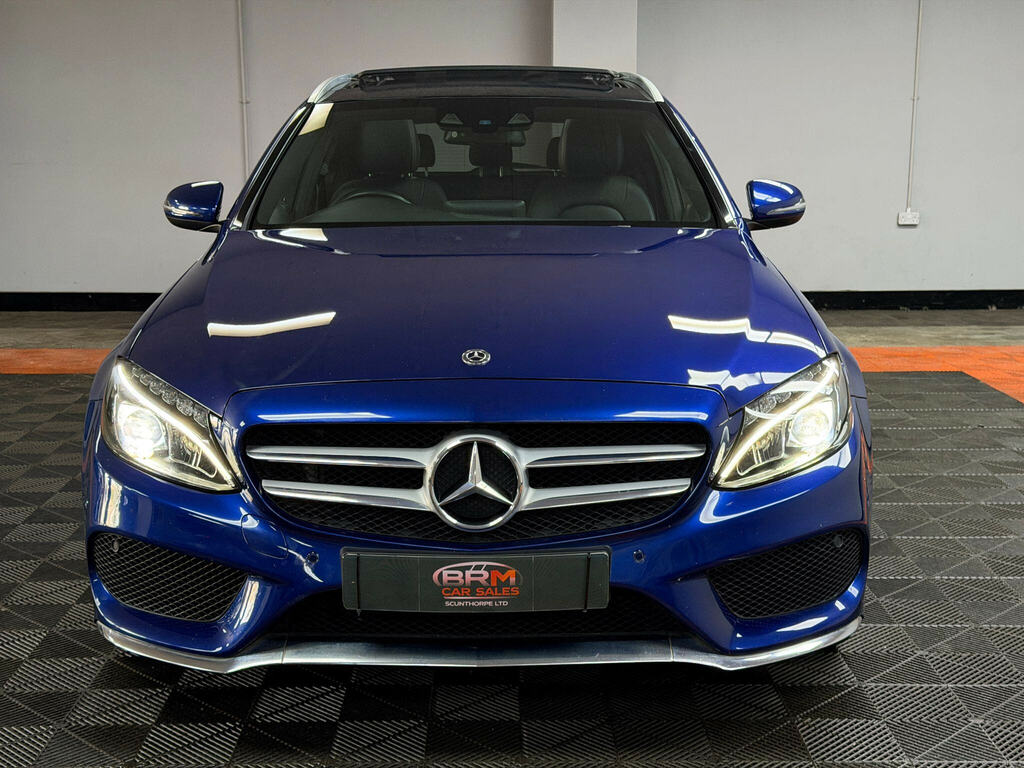 Mercedes-Benz C Class 2.1 C220d Amg Line Premium Plus Estate Diese SF18VGJ Blue #2