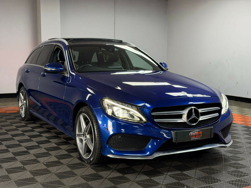 Mercedes-Benz C Class 2.1 C220d Amg Line Premium Plus Estate Diese SF18VGJ Blue #5