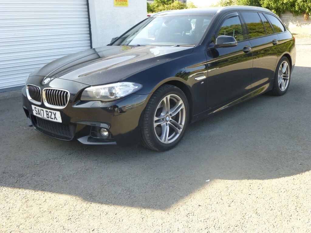 BMW 5 Series F11 520D 190 Bhp M Sport Touring 8 Spd Euro6 Black