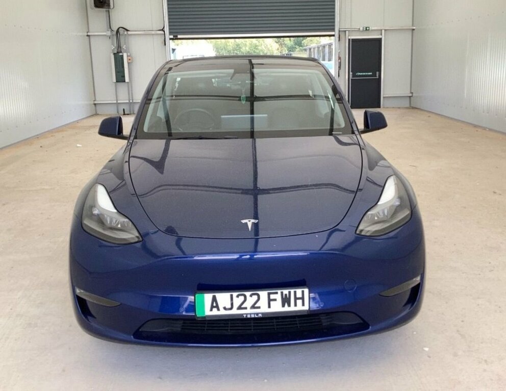 Tesla Model Y Suv Blue #4