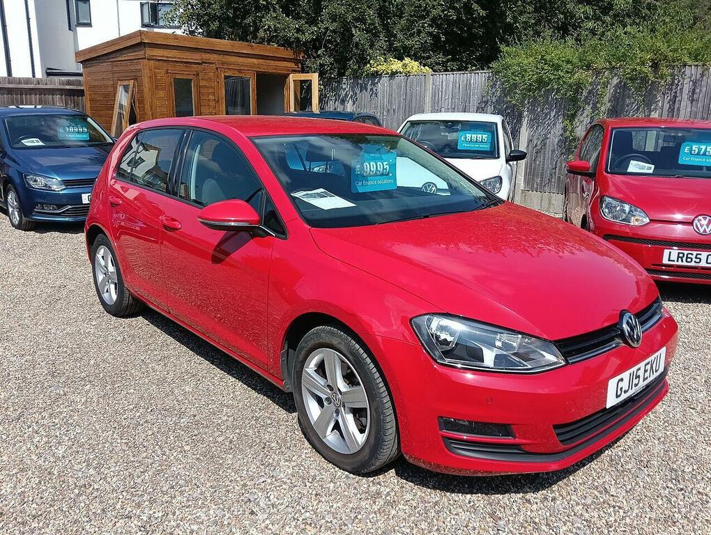Volkswagen Golf 1.4 Tsi Bluemotion Tech Match Hatchback GJ15EKU Red #2