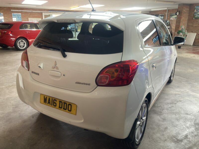 Mitsubishi Mirage Hatchback White #2