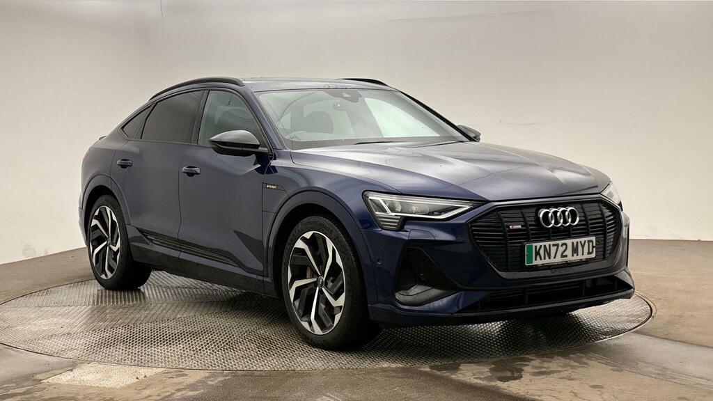 Audi E-tron 55 Black Edition Sportback Quattro 95Kwh Blue