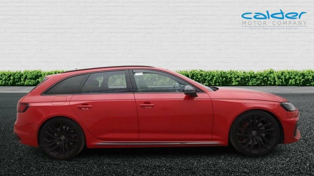 Audi RS4 Avant 2.9 Tfsi V6 Carbon Black Estate Tiptron Red #4