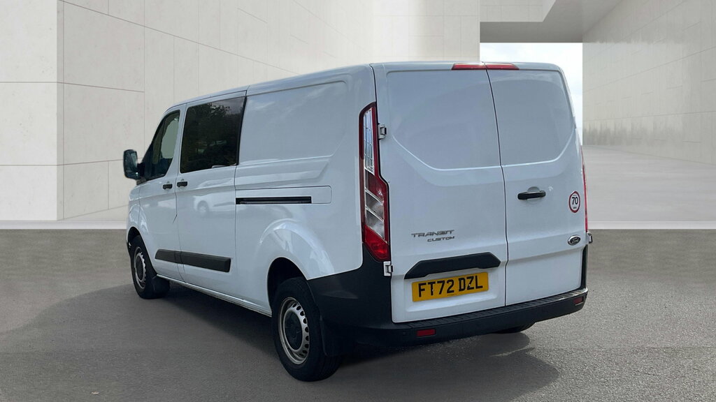 Ford Transit Custom 2.0 320 Ecoblue Leader Crew Van Double Cab Die FT72DZL White #3