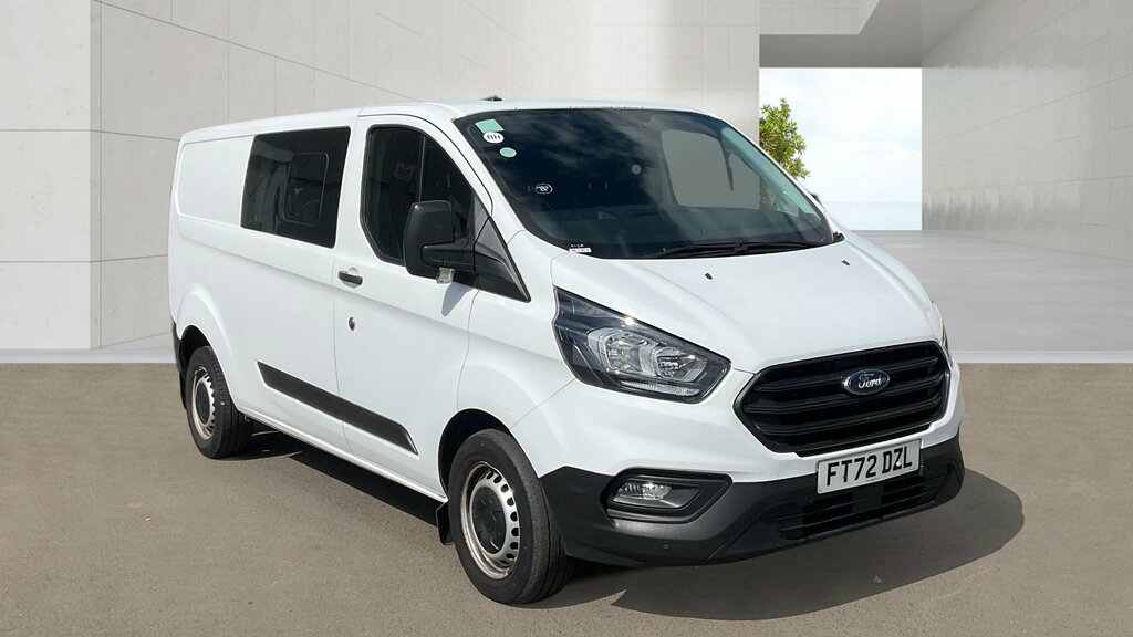 Ford Transit Custom 2.0 320 Ecoblue Leader Crew Van Double Cab Die FT72DZL White #2