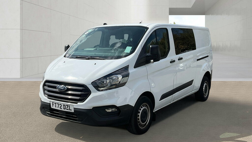 Ford Transit Custom 2.0 320 Ecoblue Leader Crew Van Double Cab Die FT72DZL White