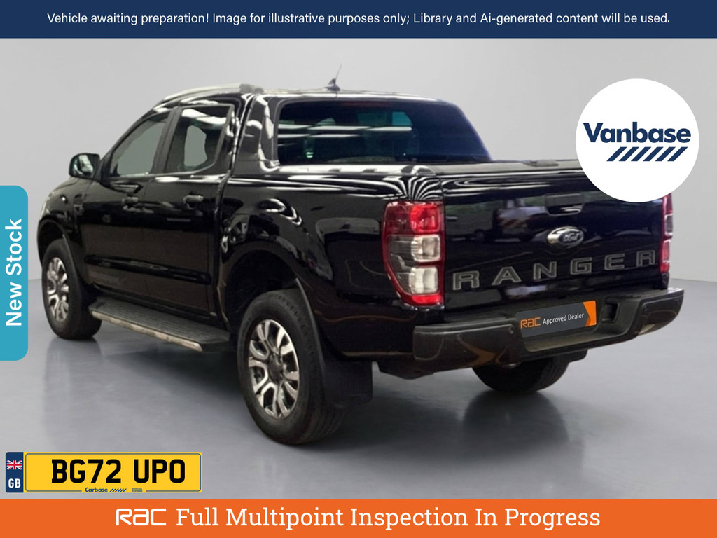 Ford Ranger 2.0 Ecoblue Wildtrak Pickup Double Cab BG72UPO Black #2