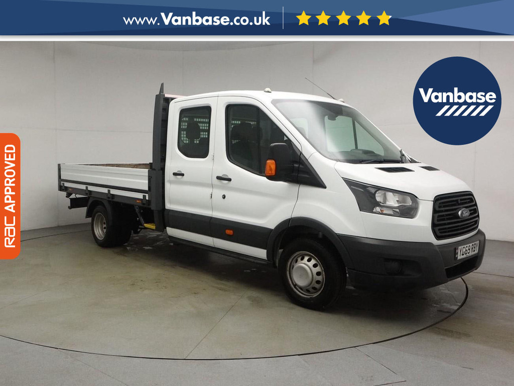 Ford Transit Custom 2.0 350 Ecoblue Dropside Double Cab Man YG69RBY White