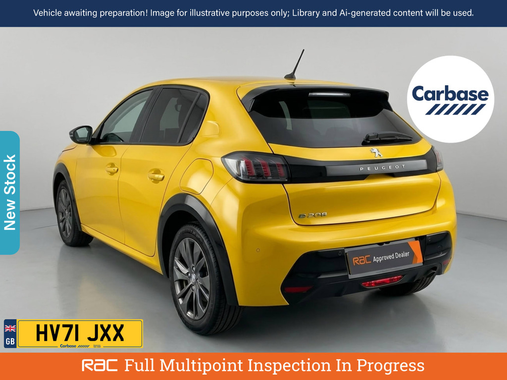 Peugeot e-208 50Kwh Allure Premium Hatchback Yellow