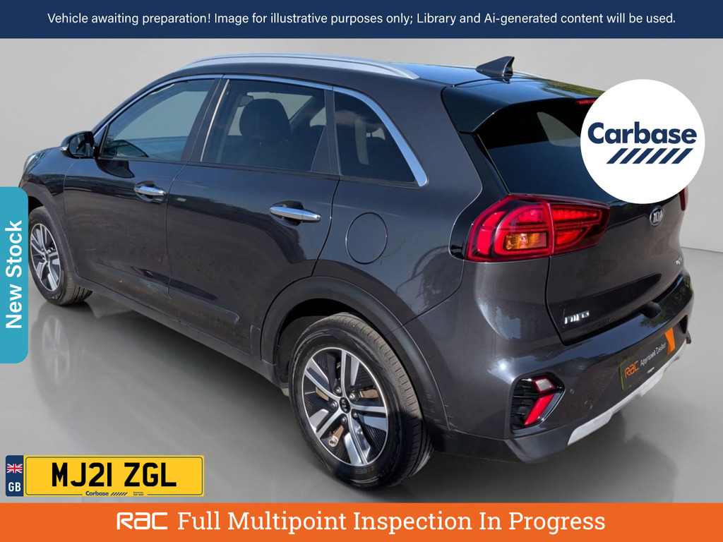 Kia Niro 1.6 Gdi 2 Suv Hybrid Dct Euro 6 Ss MJ21ZGL Grey #2