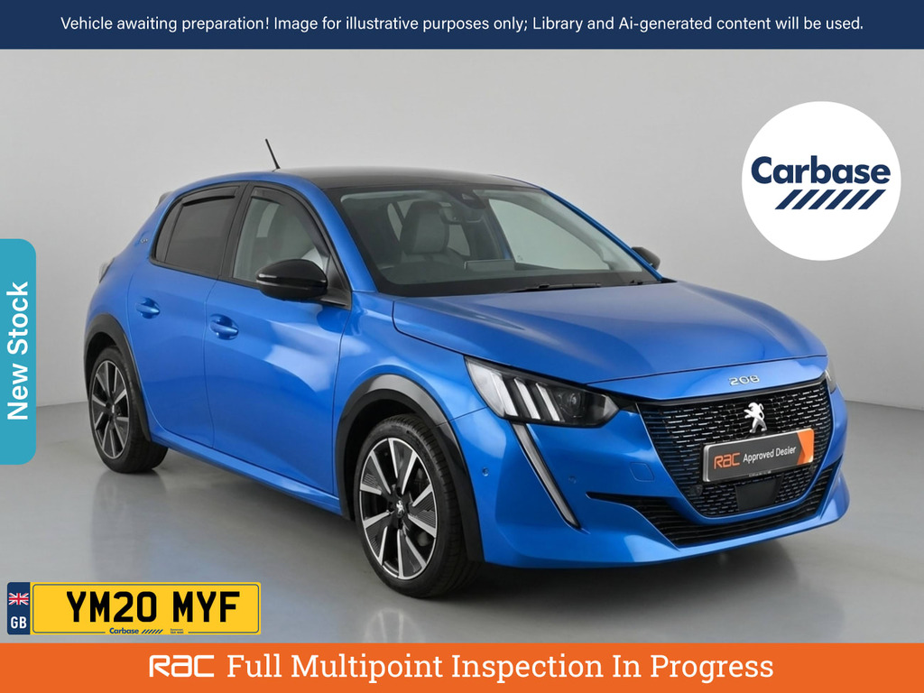 Peugeot e-208 50Kwh Gt Hatchback 136 Ps Blue