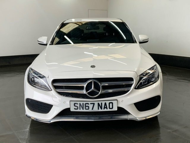 Mercedes-Benz C Class 2.1 C220d Amg Line Saloon G-tronic Eur SN67NAO White #4