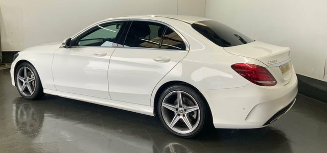 Mercedes-Benz C Class 2.1 C220d Amg Line Saloon G-tronic Eur SN67NAO White #6