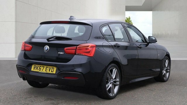 BMW 1 Series 118I M Sport Hatchback Black #3