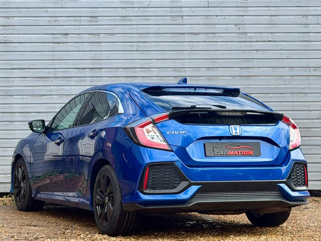 Honda Civic 1.0 Vtec Turbo Sr Cvt Euro 6 Ss Blue #6