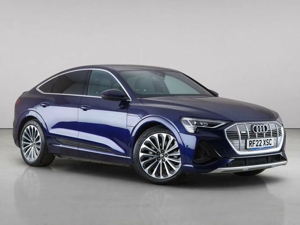 Audi E-tron 50 S Line Sportback Quattro 71.2Kwh 11Kw Blue
