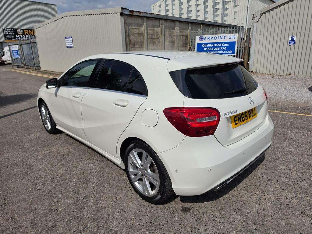 Mercedes-Benz A Class Hatchback 1.5 A180d Sport Executive Euro 6 Ss White #4