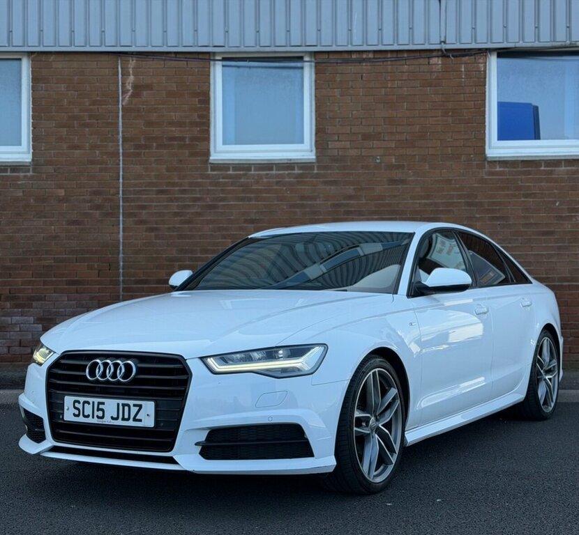 Audi A6 Saloon 2L Black Edition SC15JDZ White #2