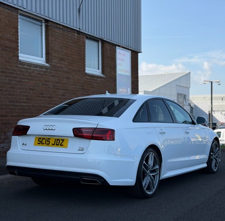 Audi A6 Saloon 2L Black Edition SC15JDZ White #4
