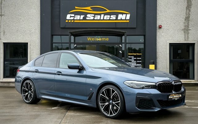 BMW 5 Series 2.0 520D Mht M Sport Saloon Hybrid Step Blue